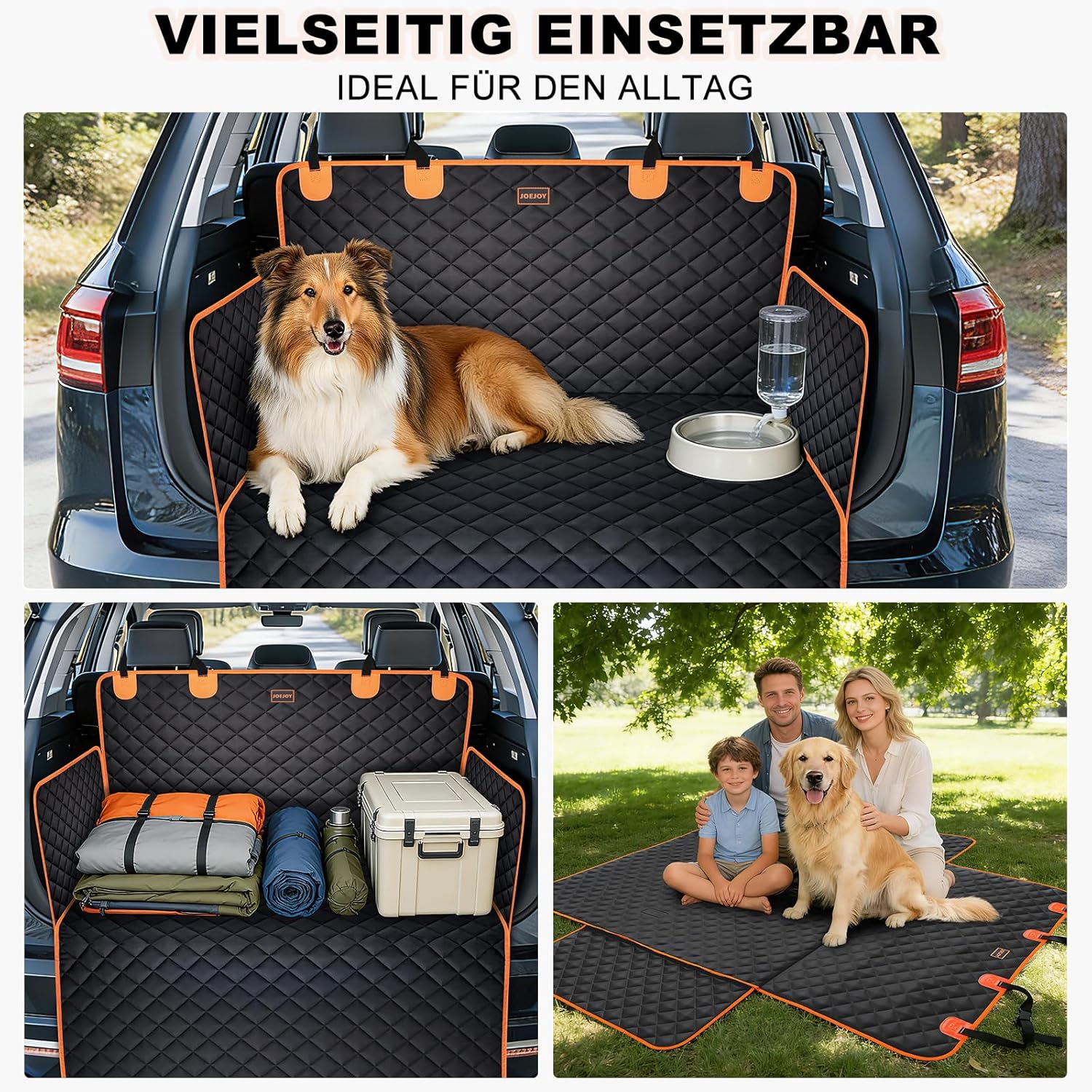 Thumbnail 6 de JOEJOY Kofferraumschutz Hund mit Seiten- und Ladeschwellenschutz – universeller, wasserdichter Schutzmatte für Kofferraum