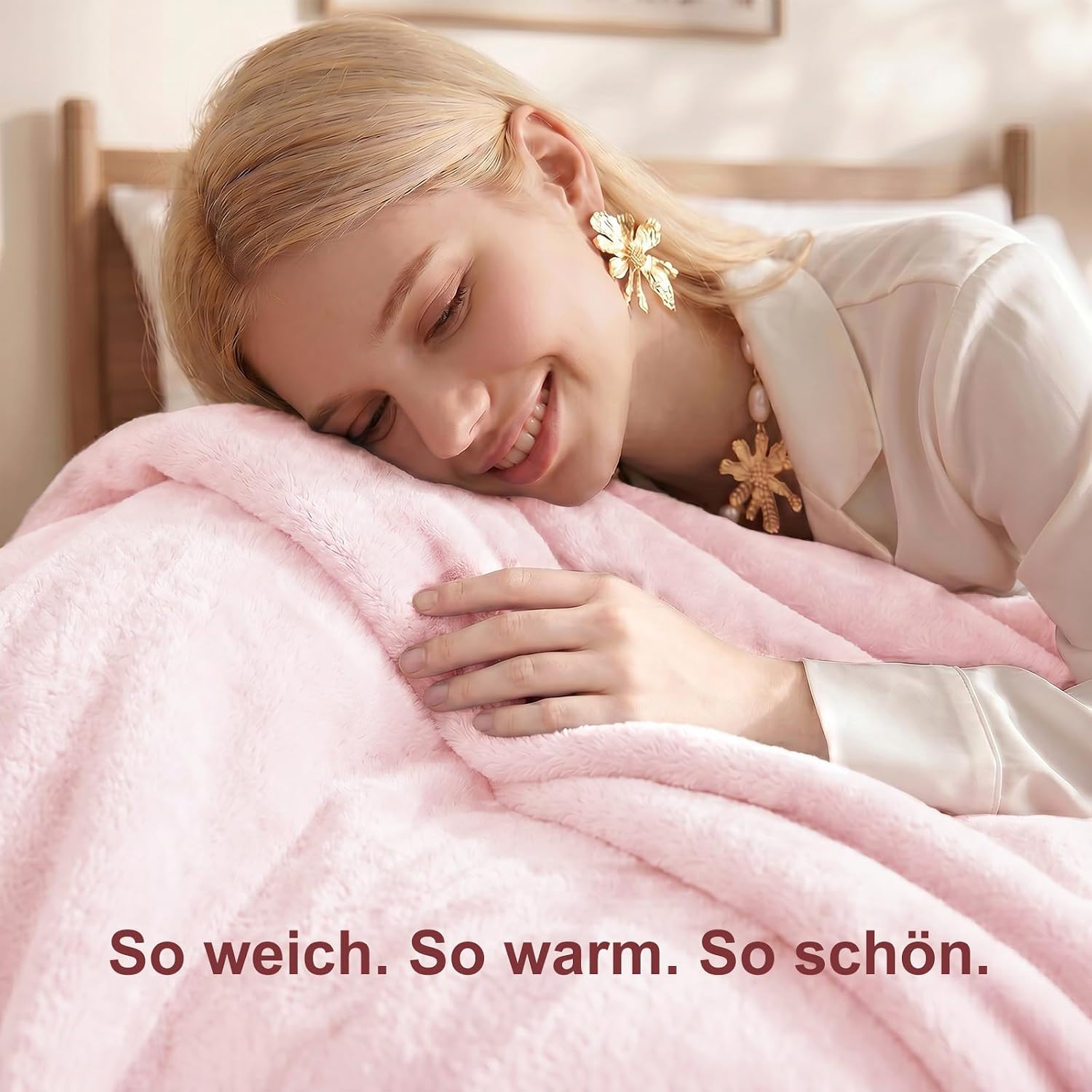Thumbnail 2 de WAVVE Kuscheldecke Flauschige Decke Rosa 230x270 cm – Hochwertige Mikrofaser, OEKO-TEX geprüft