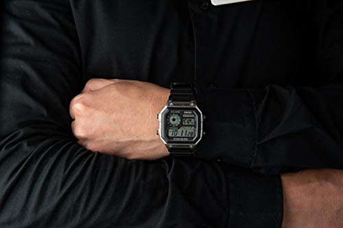 Thumbnail 4 de Casio AE-1200WH-1CVEF: reloj deportivo casual para hombre en tono negro con silicona