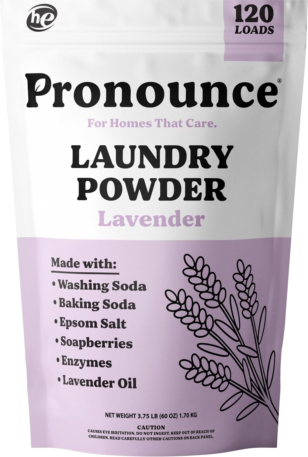 Detalle de Pronounce Lavender Laundry Detergent Powder, HE Safe, 120 Loads