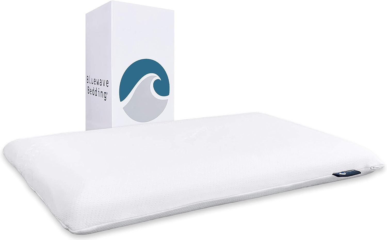 Detalle de Bluewave Bedding 325KING Super Slim Gel Memory Foam Pillow, King, 3.25-Inch