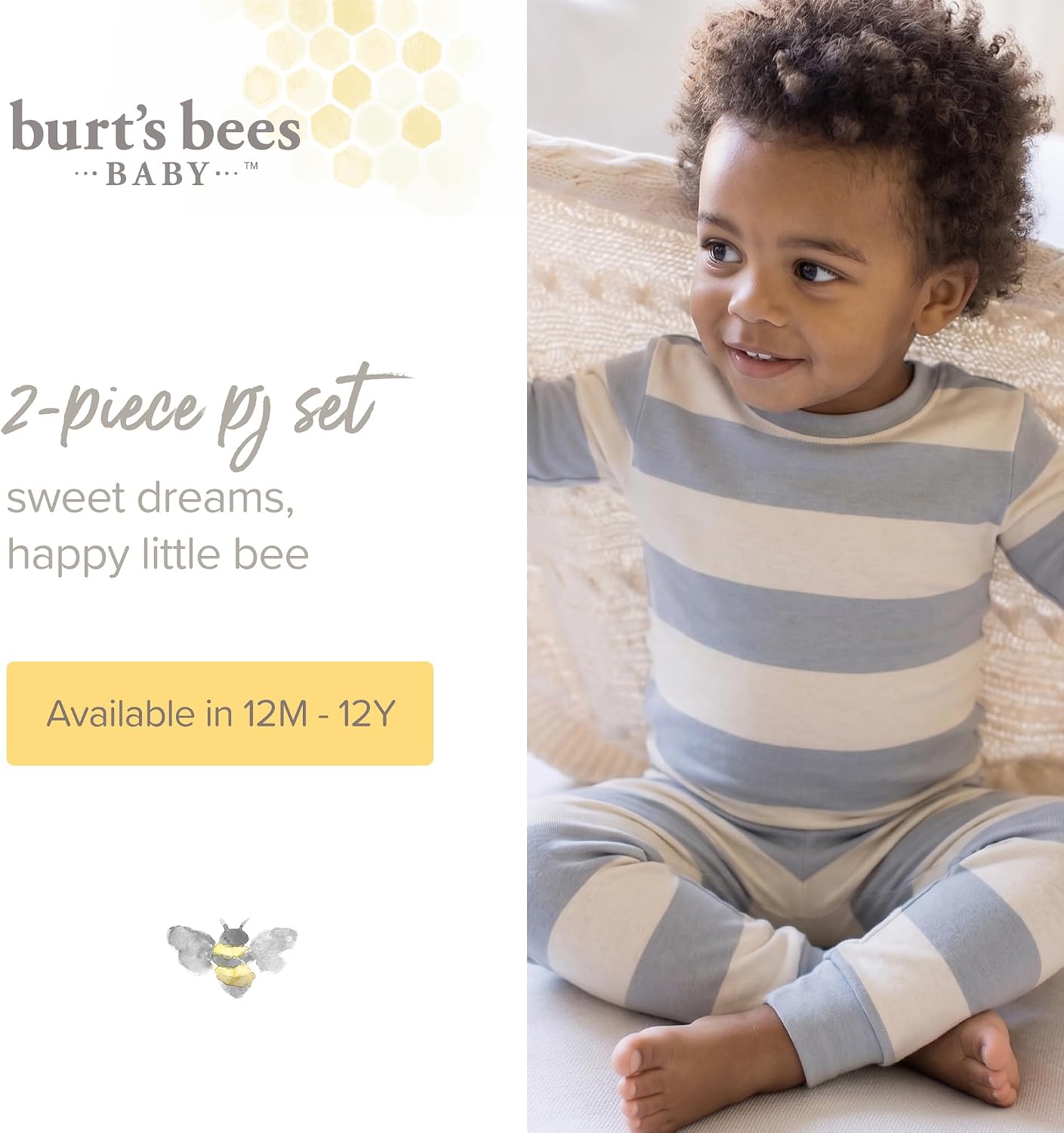 Thumbnail 3 de Burt's Bees Baby Organic Cotton Pajamas for Boys — 2-Piece Toddler PJ Set