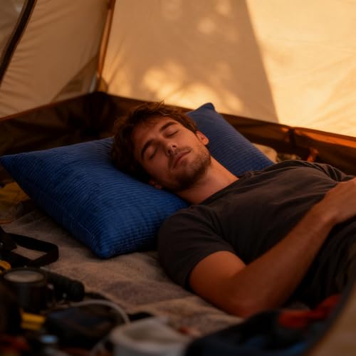 Thumbnail 4 de REDCAMP Camping Kopfkissen Komprimierbar 30x40cm, leicht & weich, Blau