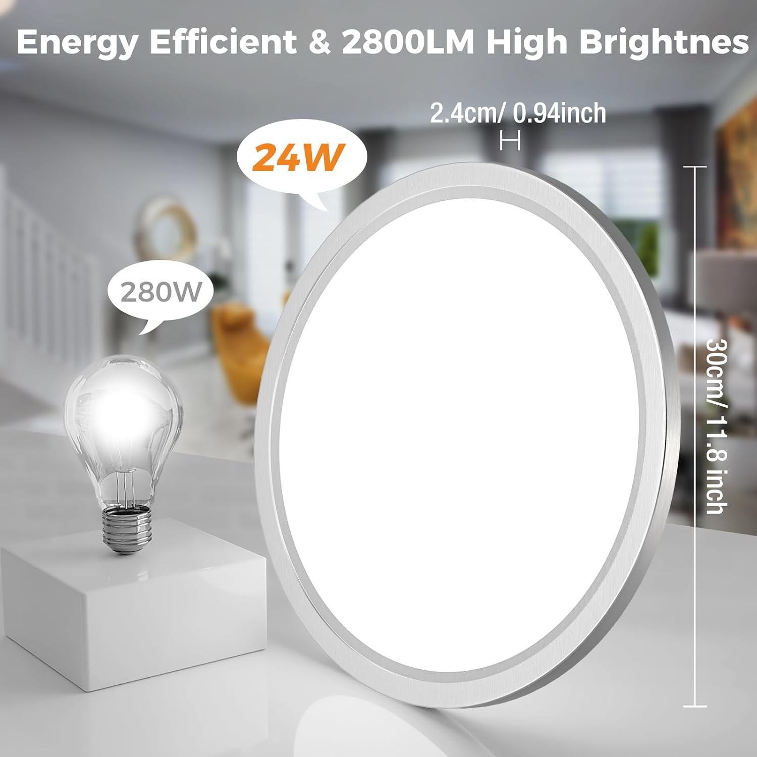 Thumbnail 2 de slochi 2-Pack Bathroom Light 30cm