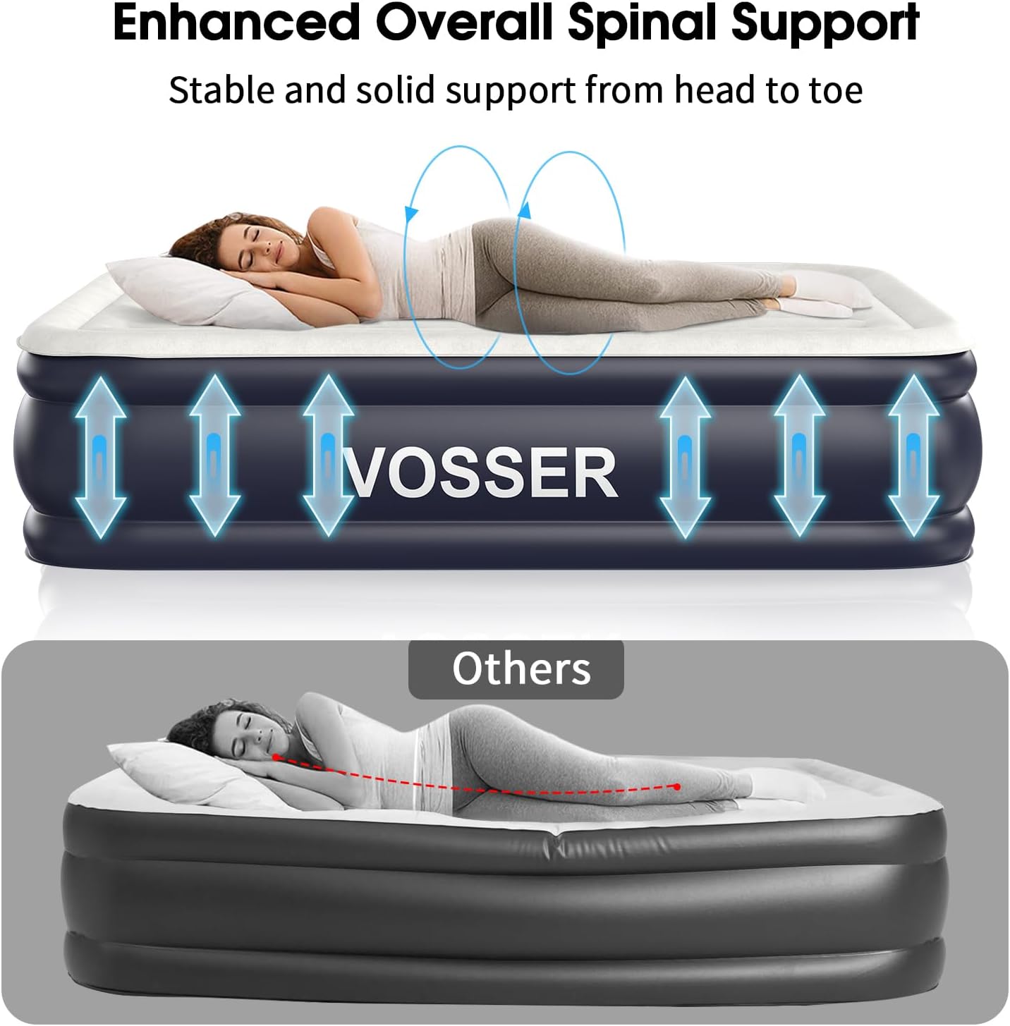 Thumbnail 1 de VOSSER Air Mattress 18" Inflatable