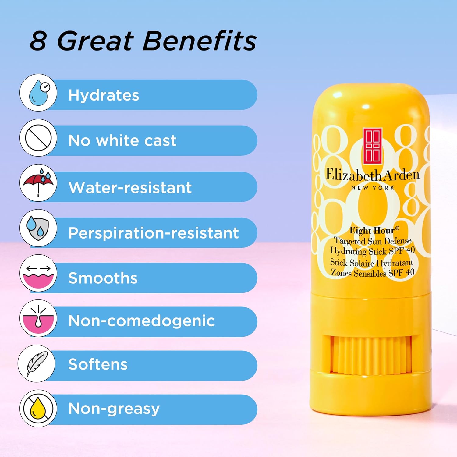 Thumbnail 3 de Elizabeth Arden Eight Hour Targeted Sun Defense Hydrating Stick SPF40 (6.8g) – Face & Body