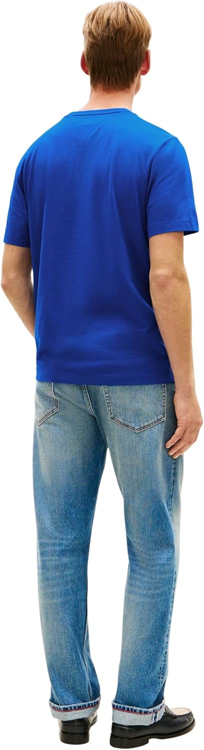 Detalle 2 de Tommy Hilfiger Light Interlock Tee – zeitloses Basic-T-Shirt aus regenerativer Baumwolle
