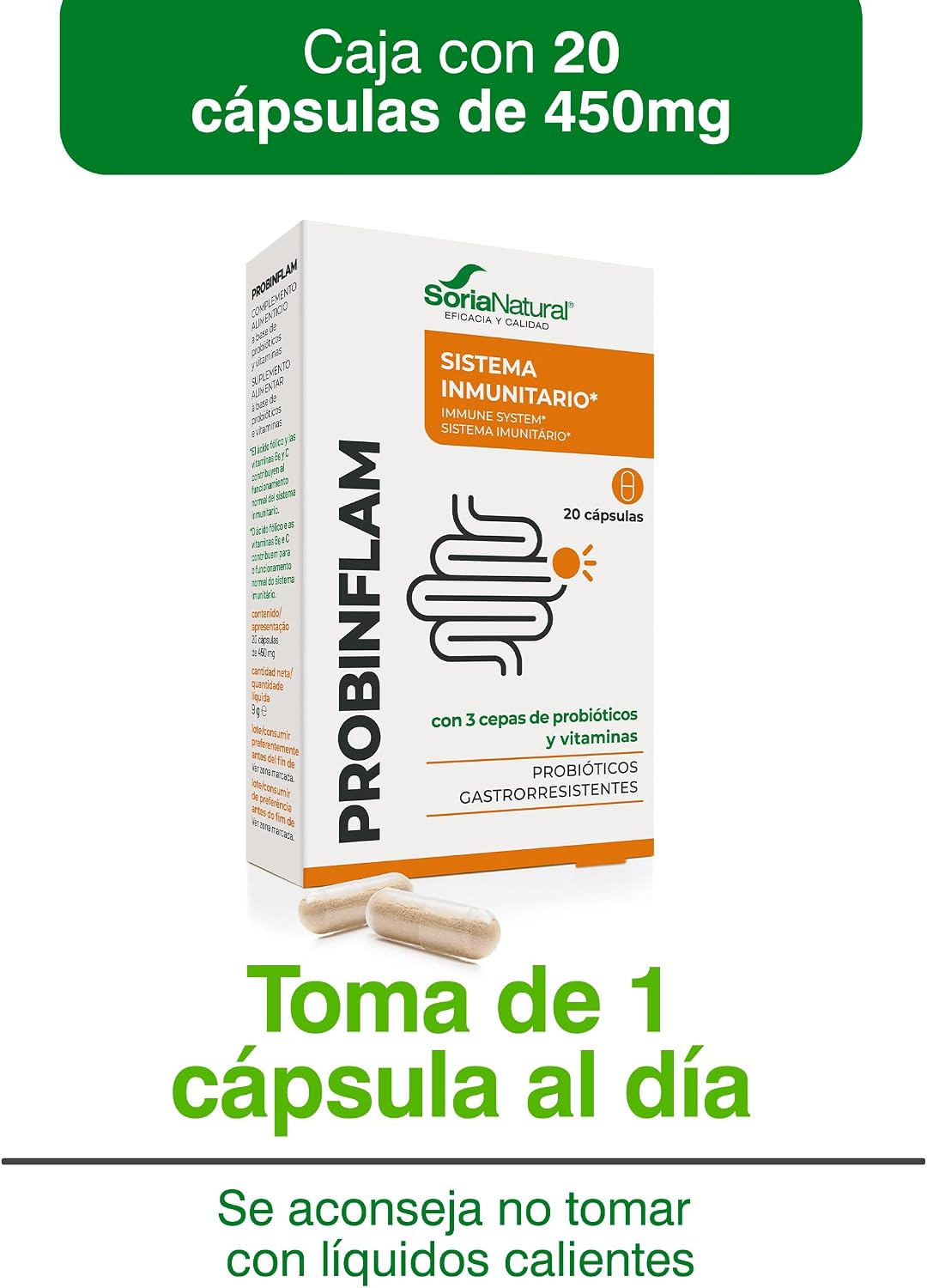 Thumbnail 4 de Soria Natural Probinflam 20 cápsulas 450mg