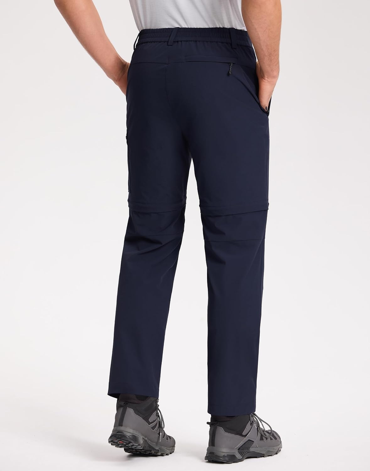 Detalle de Pioneer Camp Pantaloni da trekking da uomo 2 in 1: zip rimovibili, idrorepellenti e asciugatura rapida
