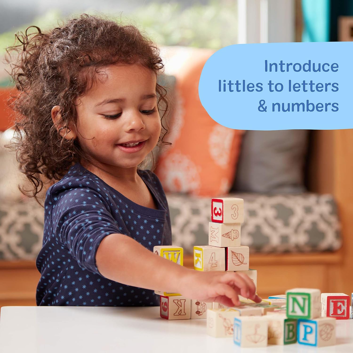 Detalle de Melissa & Doug ABC/123 50-piece blocks