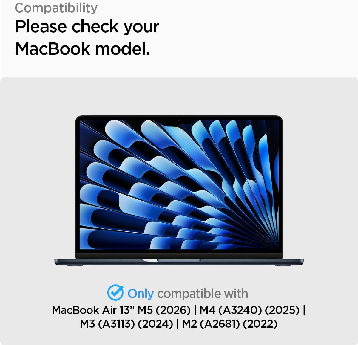 Detalle de Spigen SafeView magnetischer Blickschutzfilter für MacBook Air 13 Zoll (M5 2026 / M4 2025 / M3 2024 / M2 2022)