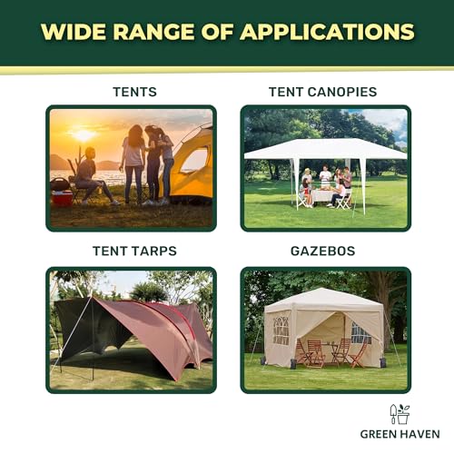Detalle 2 de Green Haven 20 Pack Heavy Duty Tent Pegs – Galvanised Steel Ground Stakes