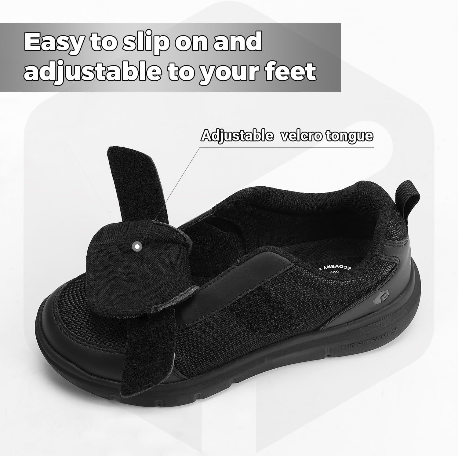 Thumbnail 1 de FitVille EasyTop StrapEase V4 Diabetic Shoes