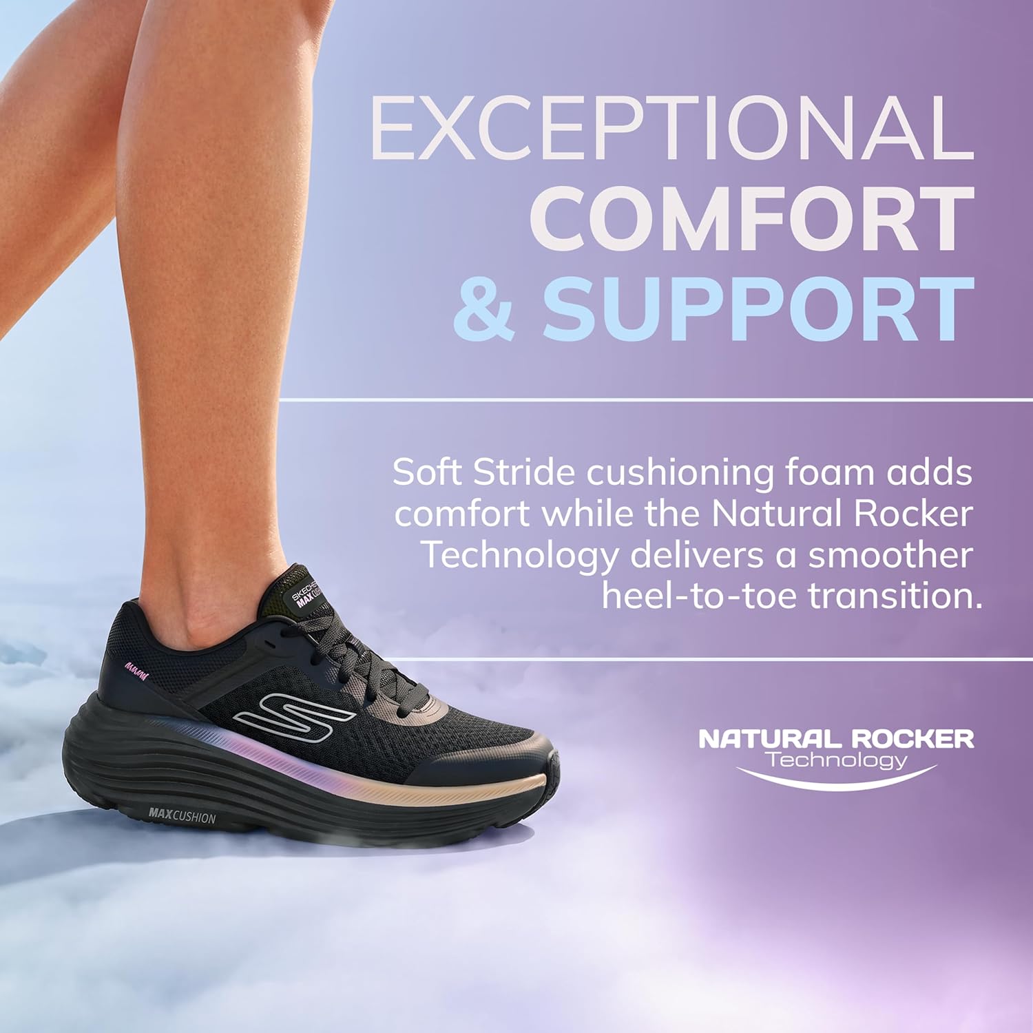 Detalle 2 de Skechers Max Cushioning Endeavour Canova – damskie buty sportowe z wkładką Goga-Mat