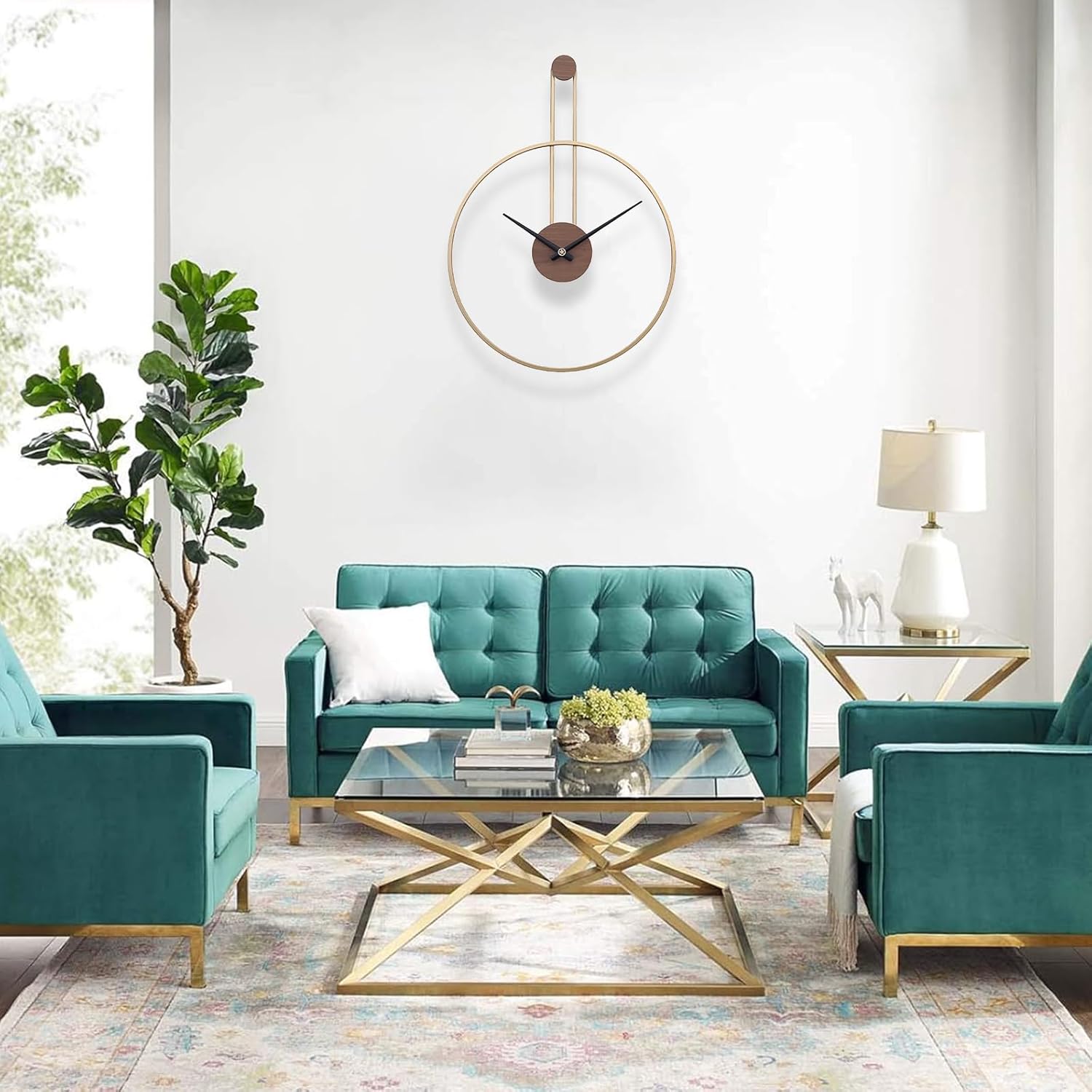 Thumbnail 3 de GANDDOBE Wanduhr 60 cm Gold