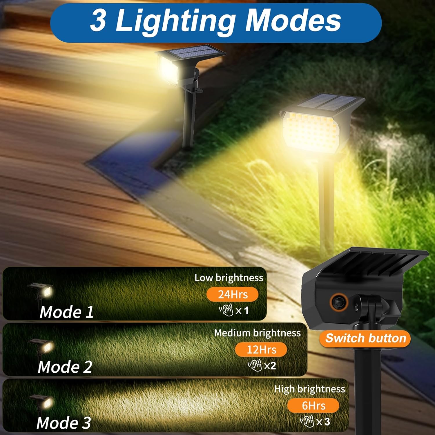 Thumbnail 2 de WENATY 46 LED Solar Spot Lights 4 Pack