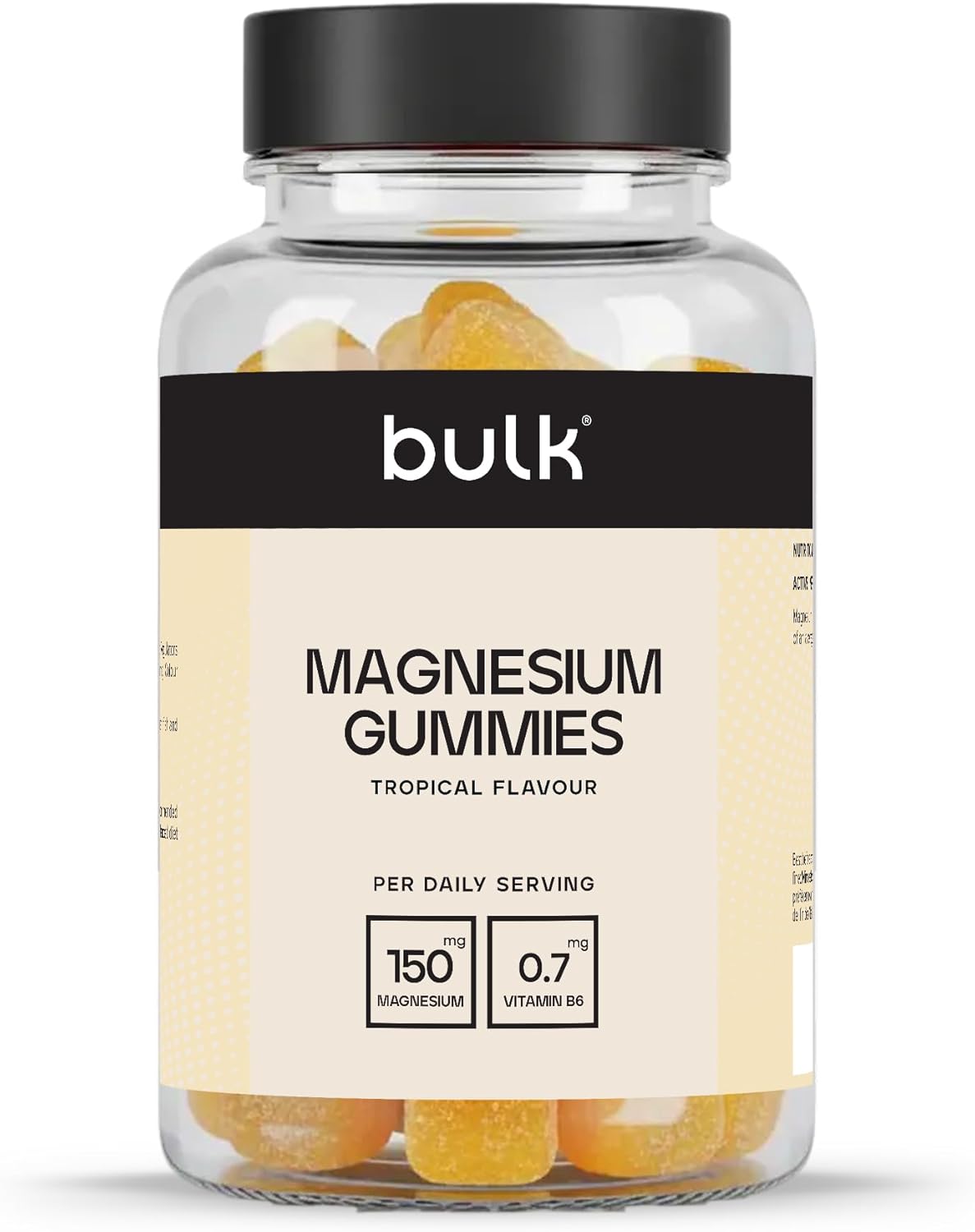 Bulk Gummies au Magnésium 150 mg – Tropical | 60 Gummies