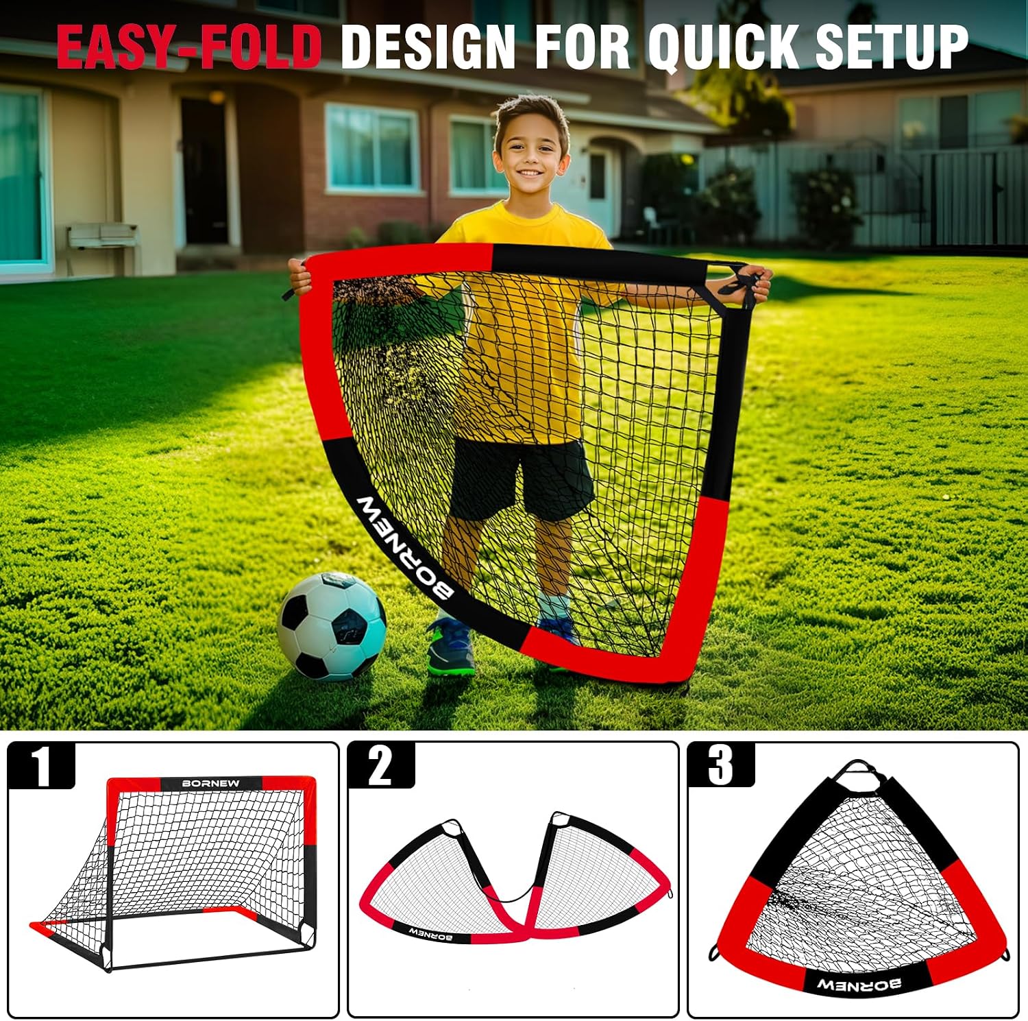 Detalle de Portable Soccer Goals 4 x 3 ft