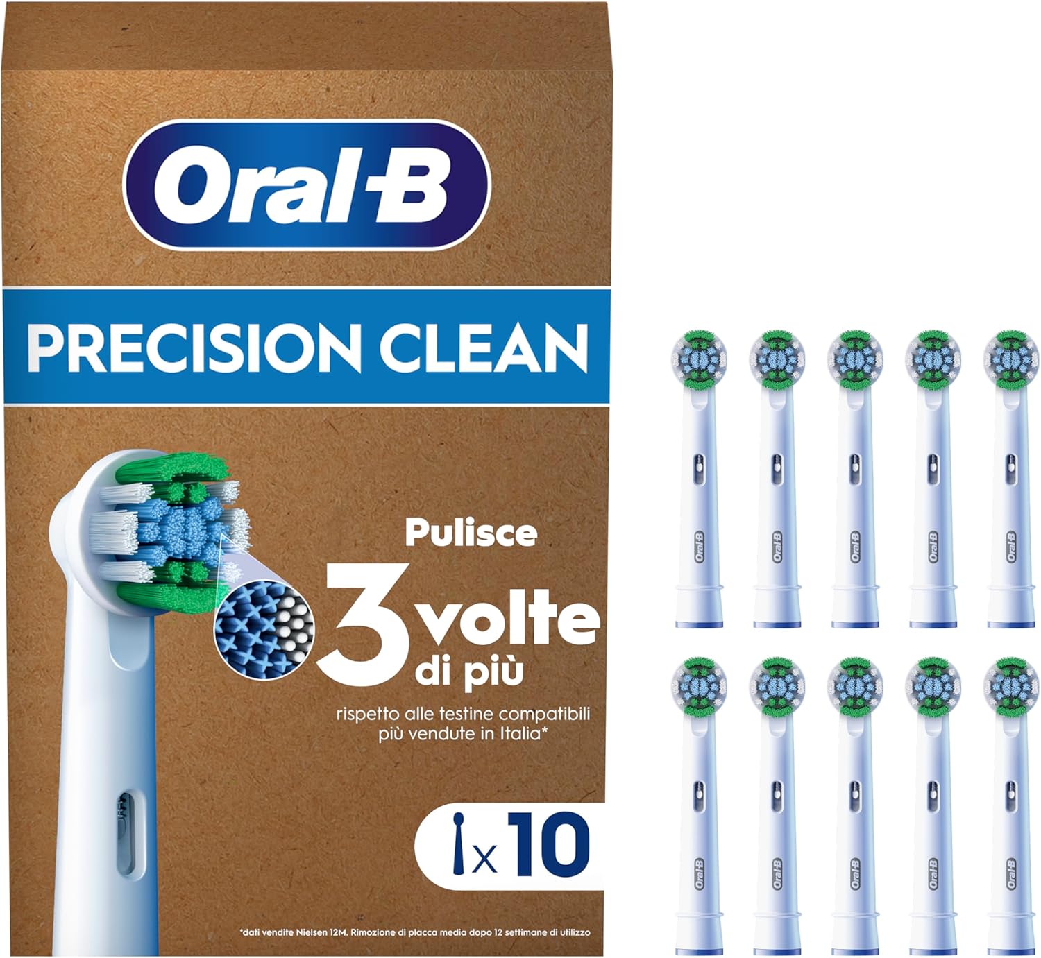 Oral-B Testine Pro Precision Clean 10 pezzi