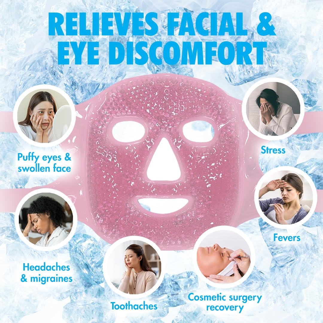 Thumbnail 3 de Perfect Remedy Face Ice Pack: Reusable Hot & Cold Gel Mask for Facial Relief