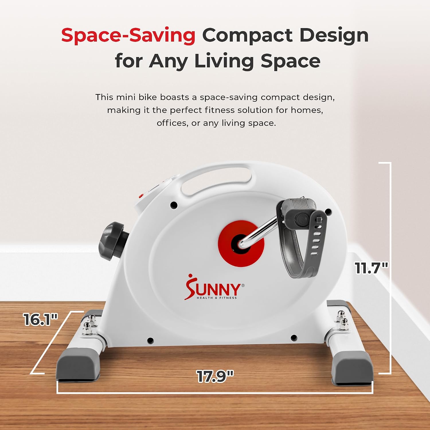Detalle 1 de Sunny Health & Fitness Smart Under-Desk Bike 1