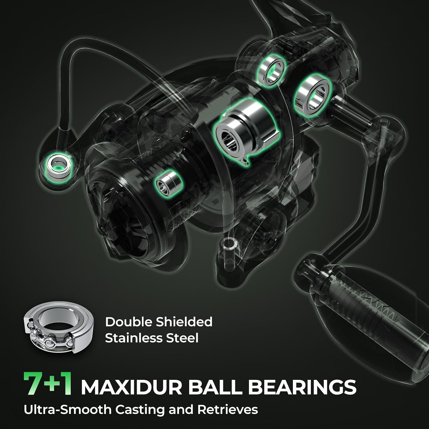 Thumbnail 5 de KastKing Fishing Rod and Reel Combo, IM6 Graphite