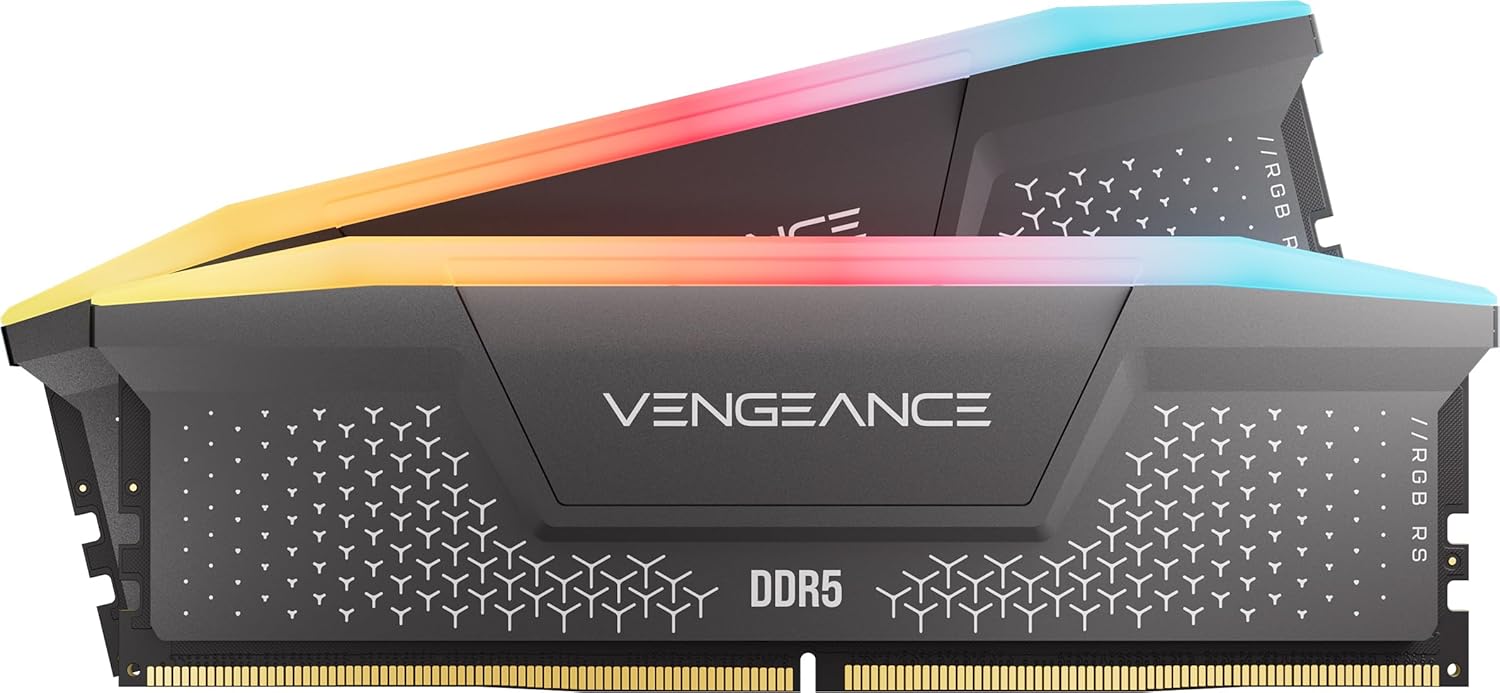 Detalle de Corsair VENGEANCE RGB RS CMG32GX5M2D6000Z38 DDR5 32 GB, 6000 MHz, CL38