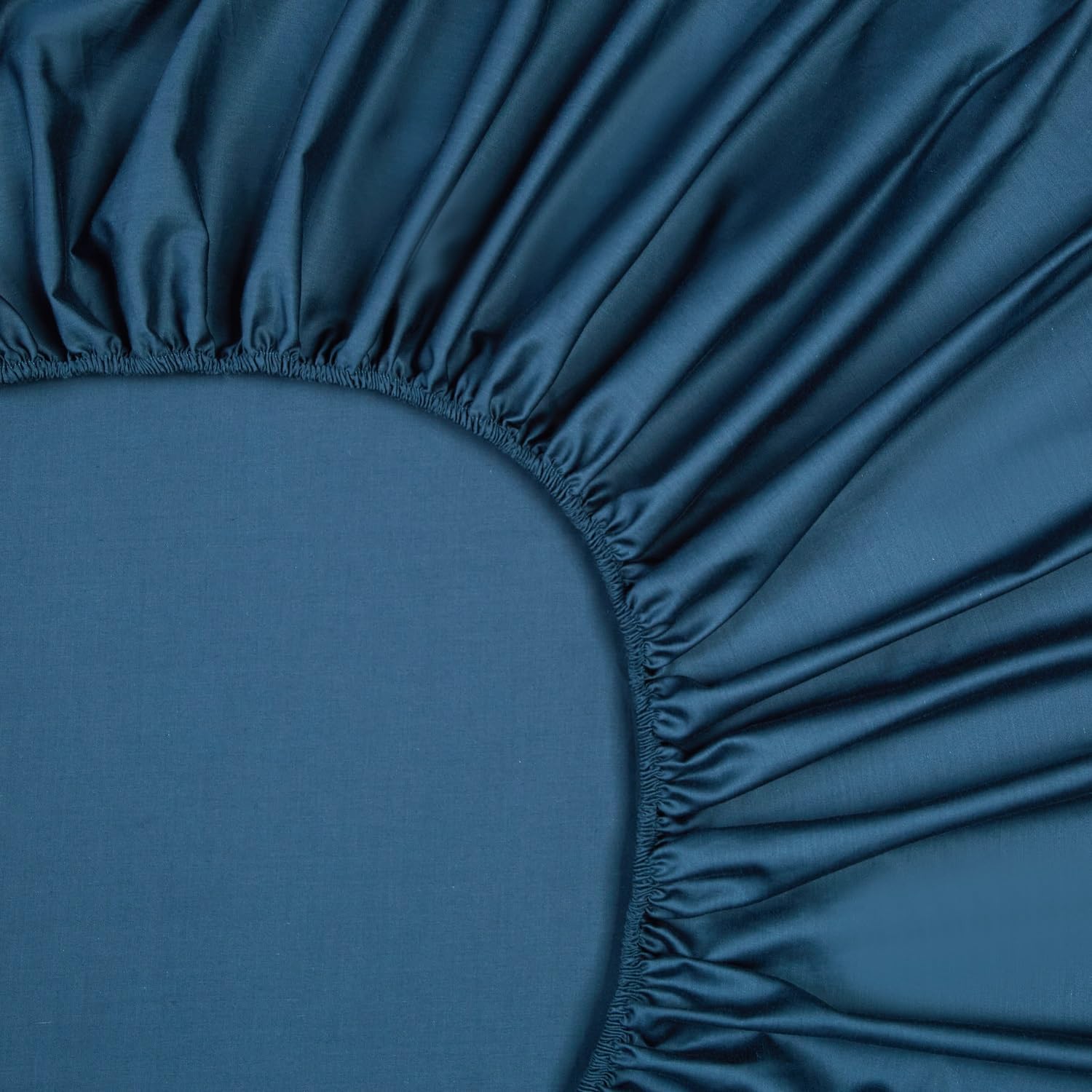Thumbnail 6 de Luofanfei Drap-Housse 180x200cm Satin Lycocell — Pétrole Uni, Élastiqué 30 cm