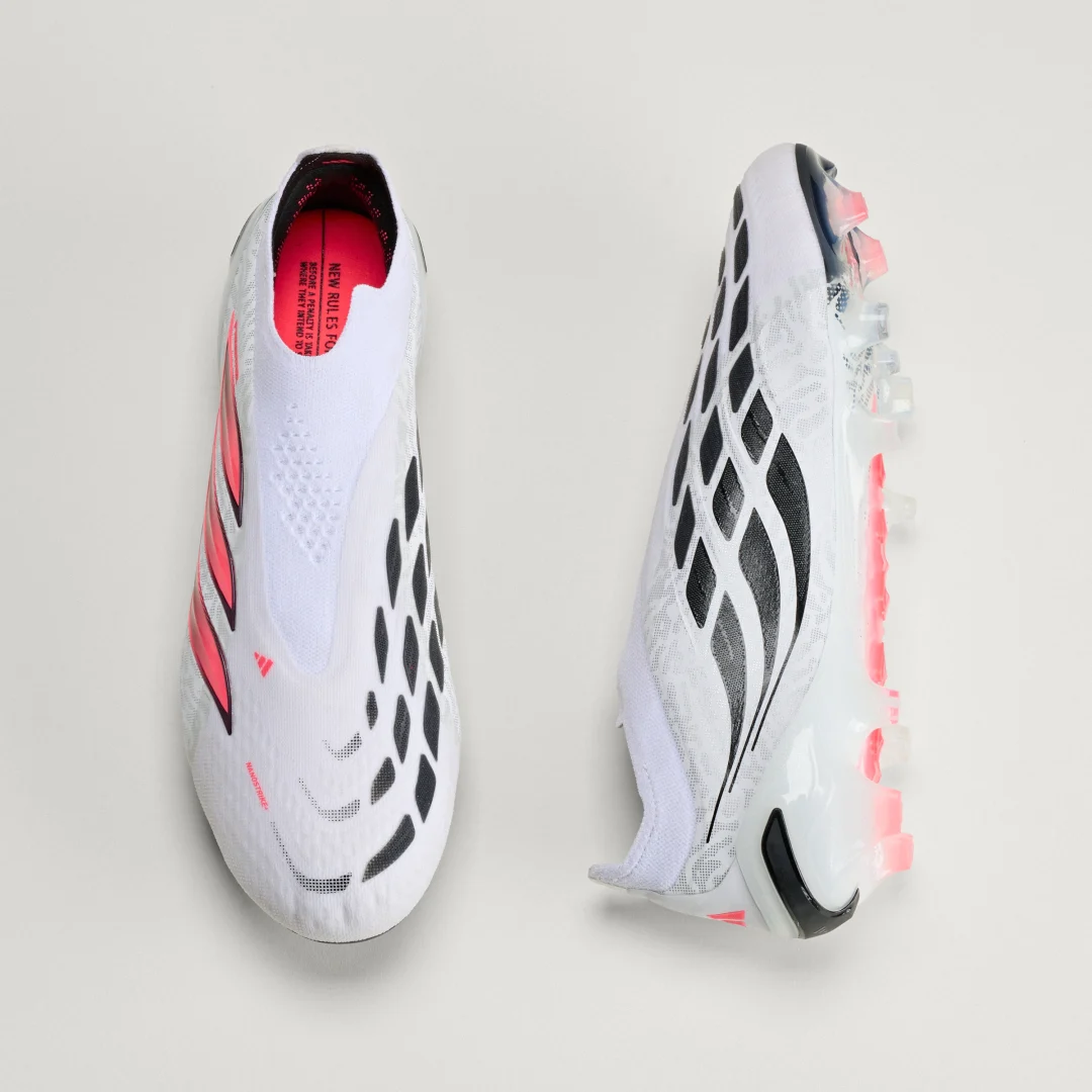 Thumbnail 3 de Adidas Predator Elite sin cordones para césped natural seco – frontal en blanco