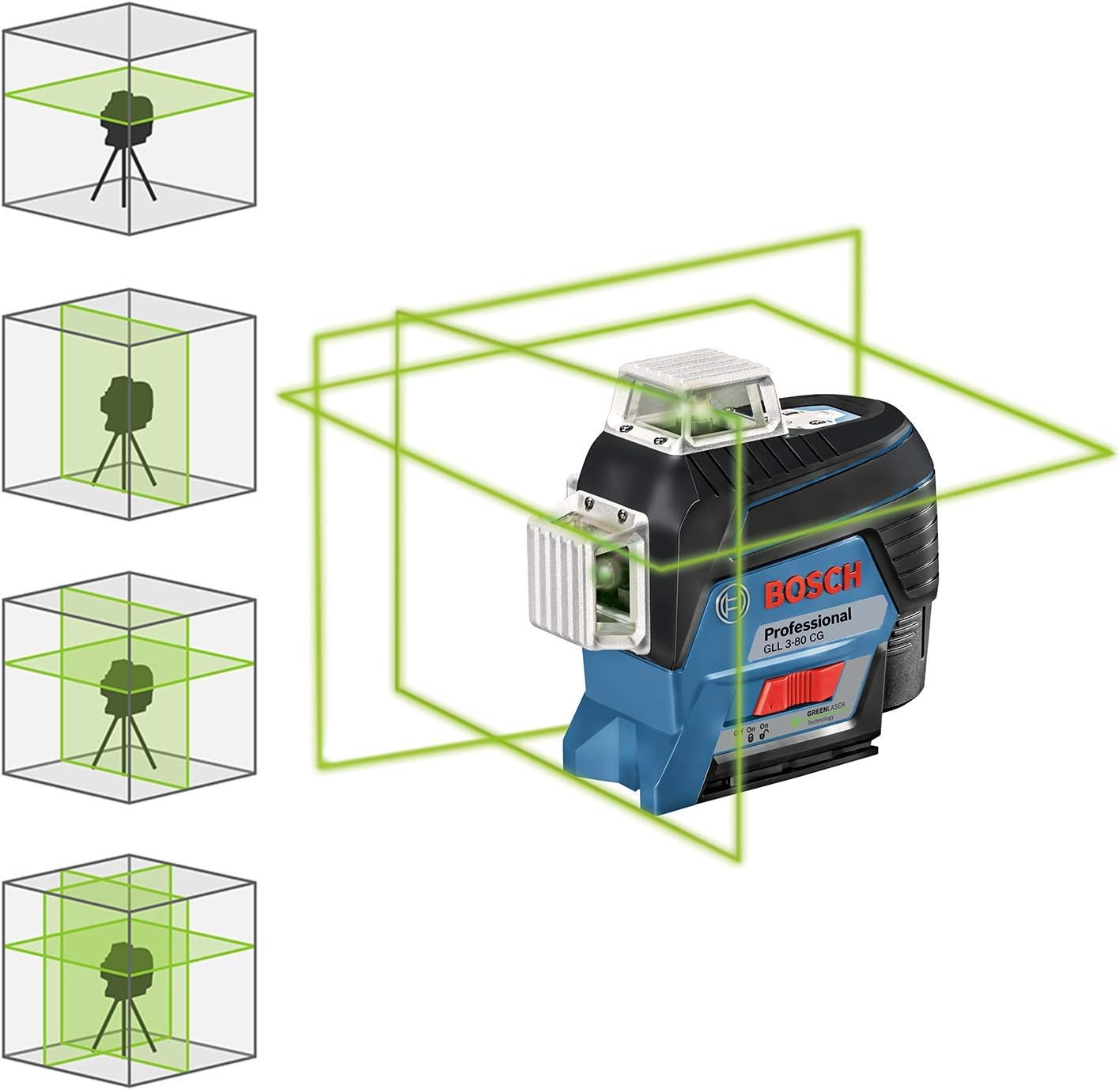 Detalle 2 de Bosch Professional GLL 3-80 CG Linienlaser 30m đ