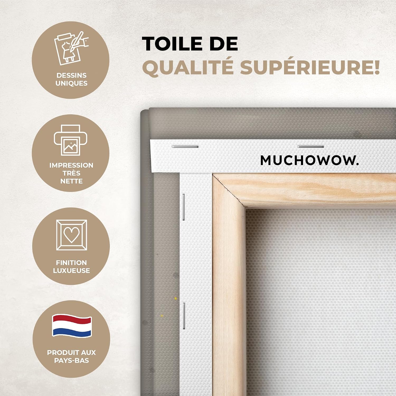 Thumbnail 2 de MuchoWow Toile Photo 120x80 Jaune