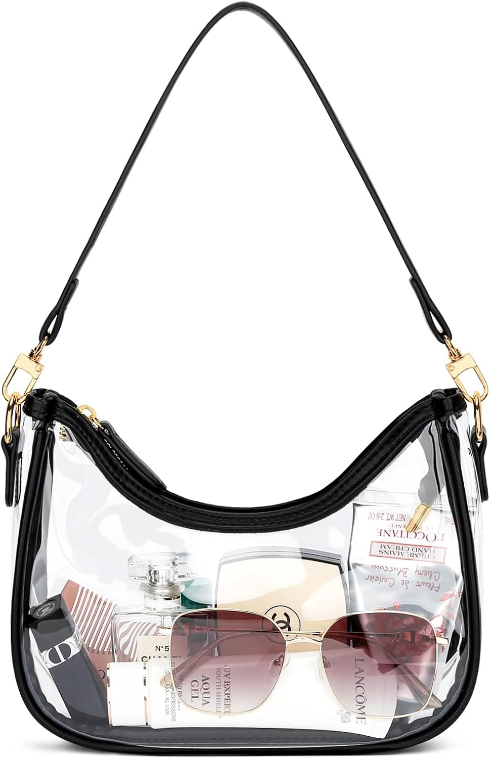Detalle de KKXIU Shoulder Bag for Women: Clear PVC Crossbody/Hobo Style for Stadiums and Everyday Use