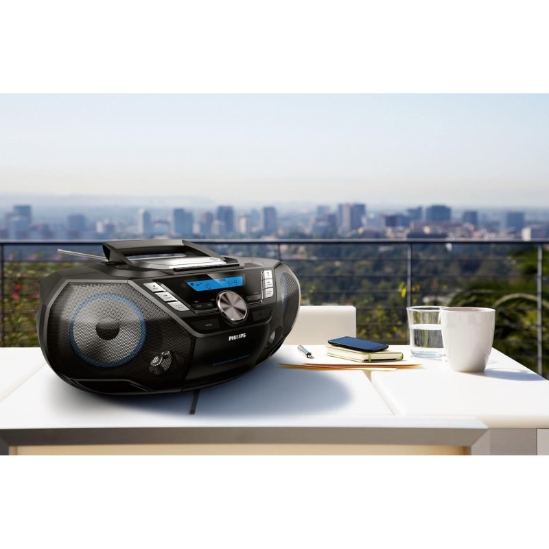 Detalle 2 de Philips AZB798T/12: Radio CD Bluetooth 12W RMS con DAB/FM y cassette