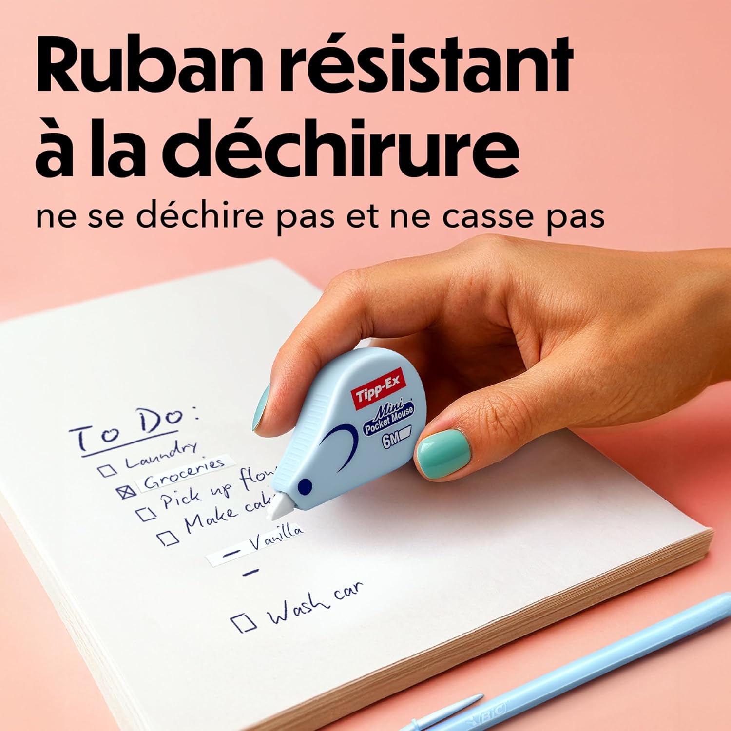 Thumbnail 5 de Tipp-Ex Mini Pocket Mouse – Rubans correcteurs pastel (6 m, 5 couleurs pastel + 1 transparent) – pack de 6 par BIC