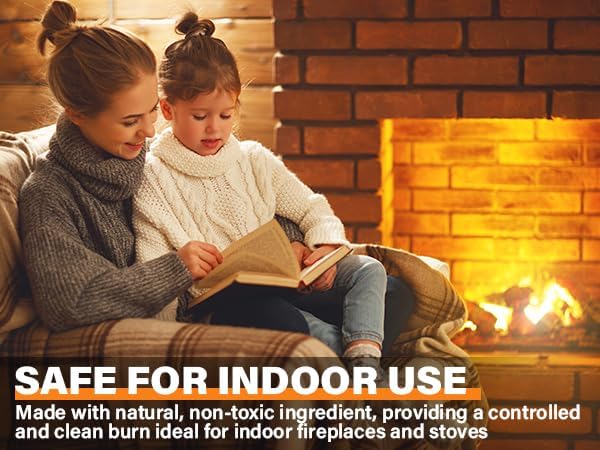 Detalle 2 de HGD 256 Natural Wood Fire Starters, 256 Count, Waterproof and Odorless