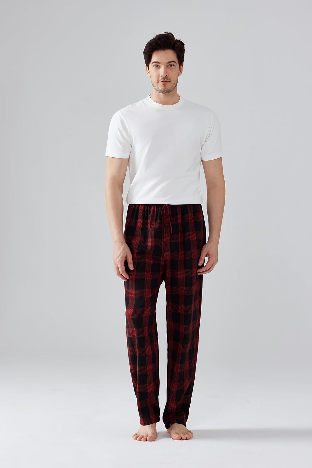 Detalle 2 de Jveyvth Pyjamahose Flanell mit Taschen
