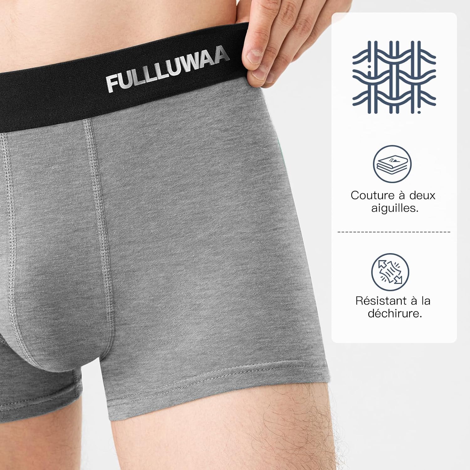 Thumbnail 4 de Fullluwaa Boxers Homme coton Lot de 10