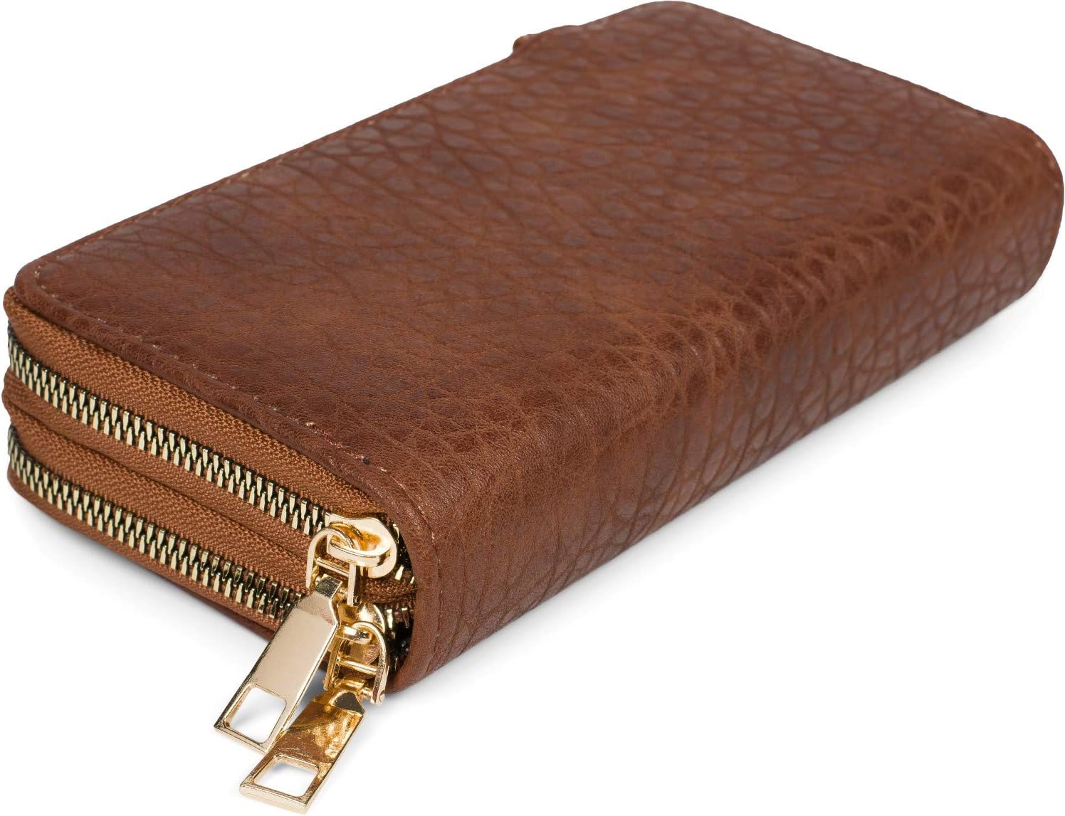 Detalle de StyleBREAKER Donna 2 in 1 Mini Borsa a tracolla granulata: portafoglio e borsa compatta con tracolla removibile