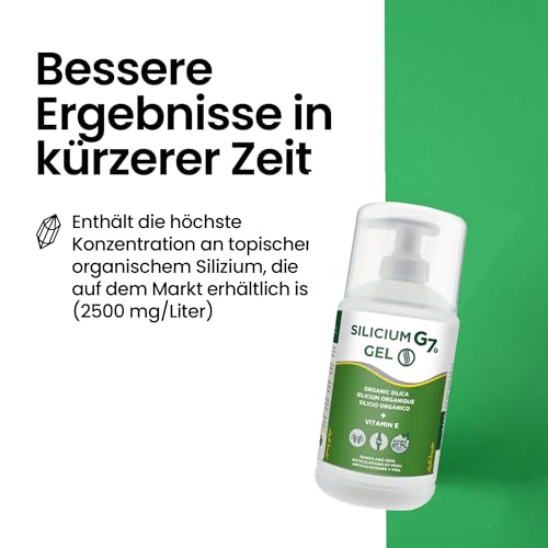 Thumbnail 3 de Silicium G7 Körpergel – hochkonzentriertes Silizium für Gelenke, Muskeln und Haut (500 ml)