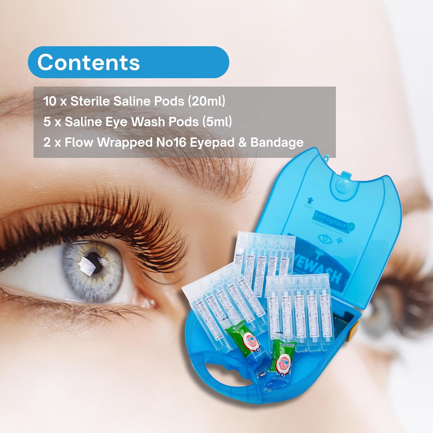 Detalle de Astroplast 1047080 Piccolo Eyewash Dispenser, Blue