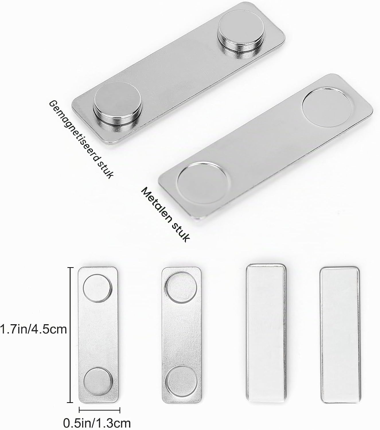 Detalle de Ninyoon Magnetic Picture Hanger magnetische muurhangers, 4,5 x 1,3 cm, 6 stuks