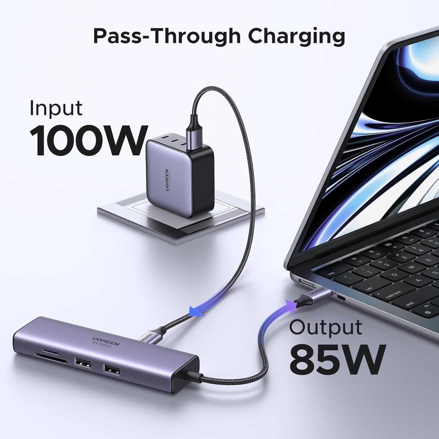 Detalle 2 de UGREEN Revodok USB C Hub 7-in-1