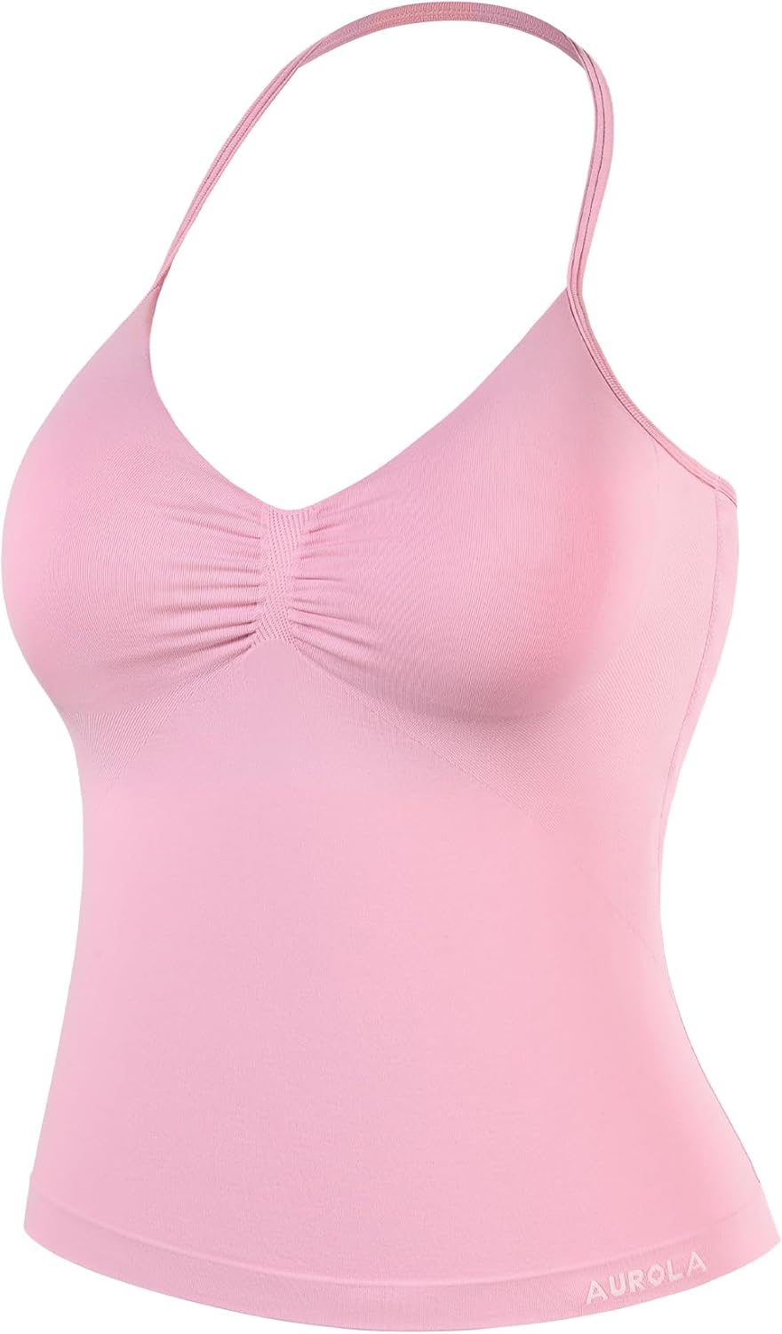 Thumbnail 6 de AUROLA Influence Longline Strappy Halter Workout Tops for Women with Removable Cups