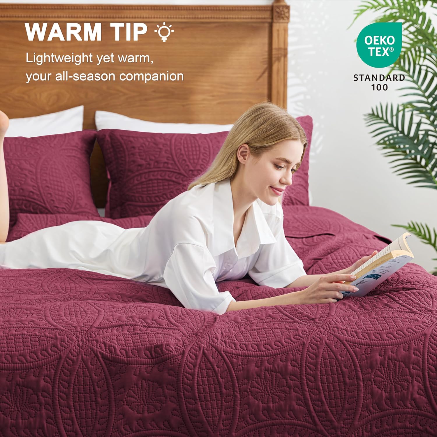 Thumbnail 3 de Love's Cabin California King Quilt Set 3-Piece