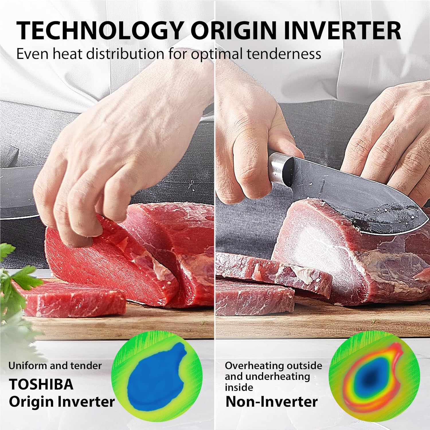 Detalle de Toshiba MW3-AG25PFI(BK) 25L 3-in-1 900W Digital Microwave Oven with Grill & Origin Inverter