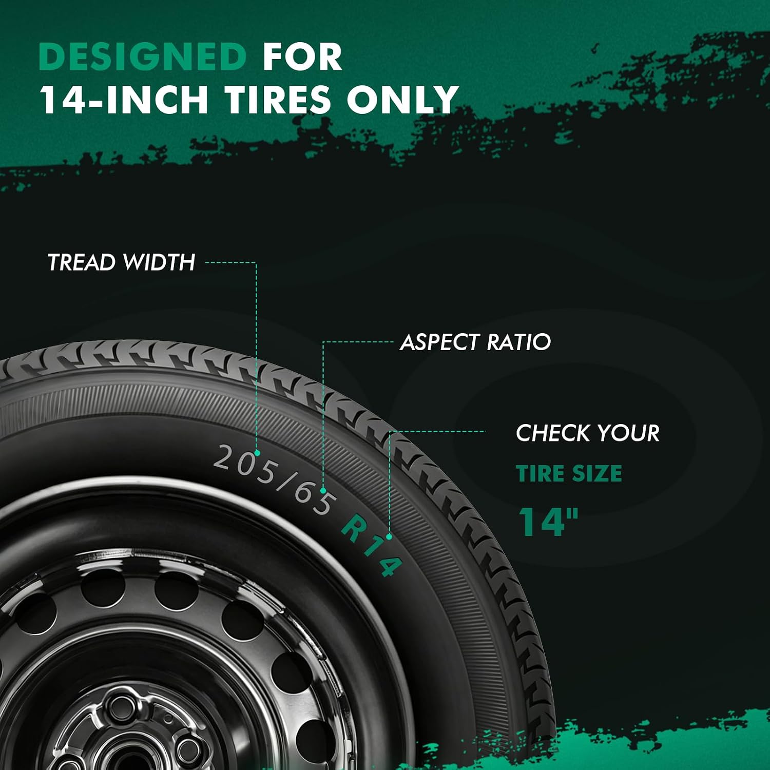 Detalle 2 de SCITOO 14-Inch Hubcaps