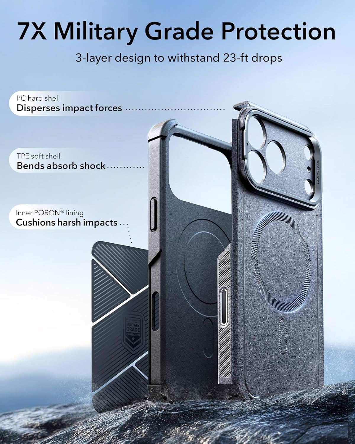 Thumbnail 4 de ESR iPhone 17 Pro Case with 7X Drop Protection