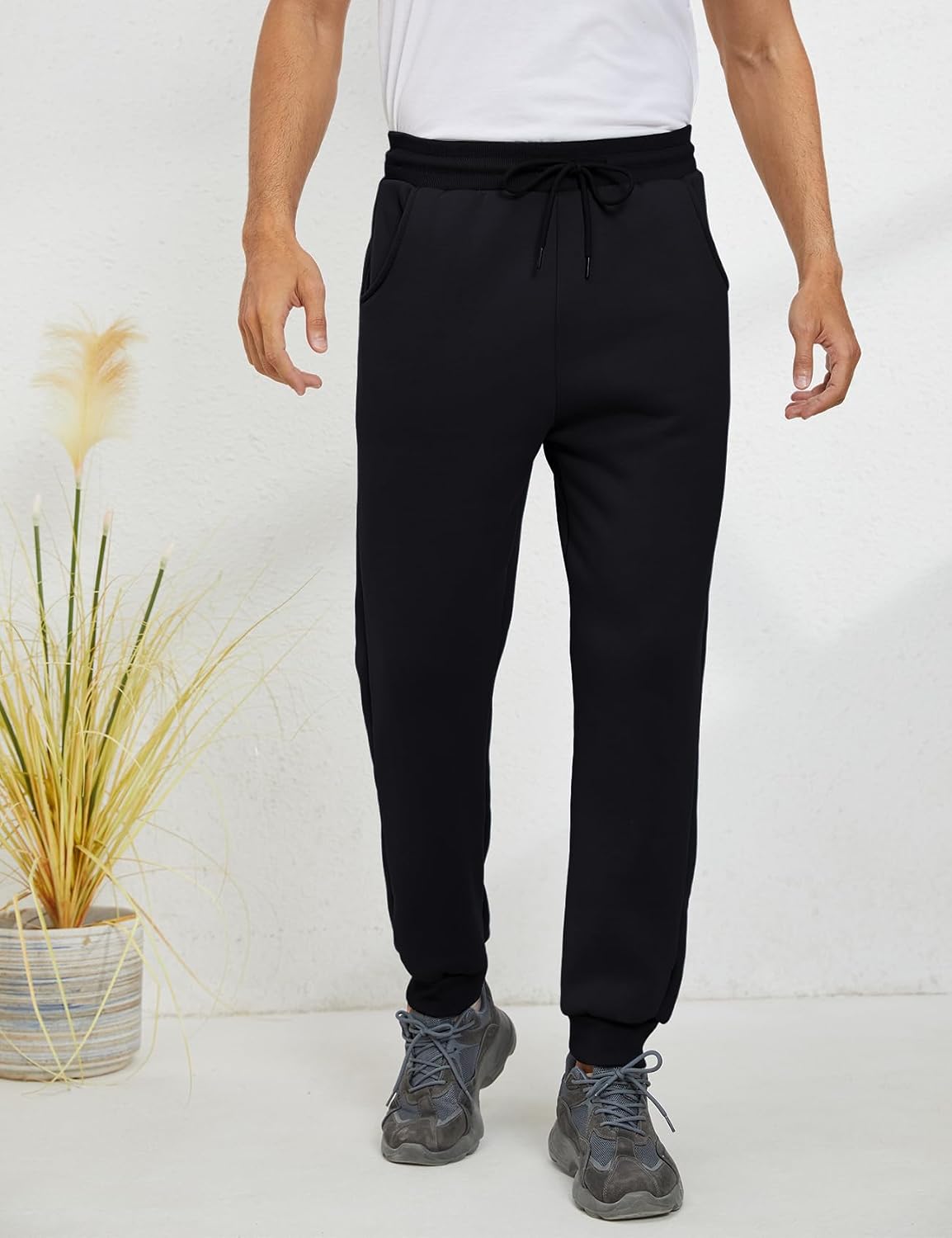 Detalle de Gihuo Men's Fleece Pants Sherpa Lined