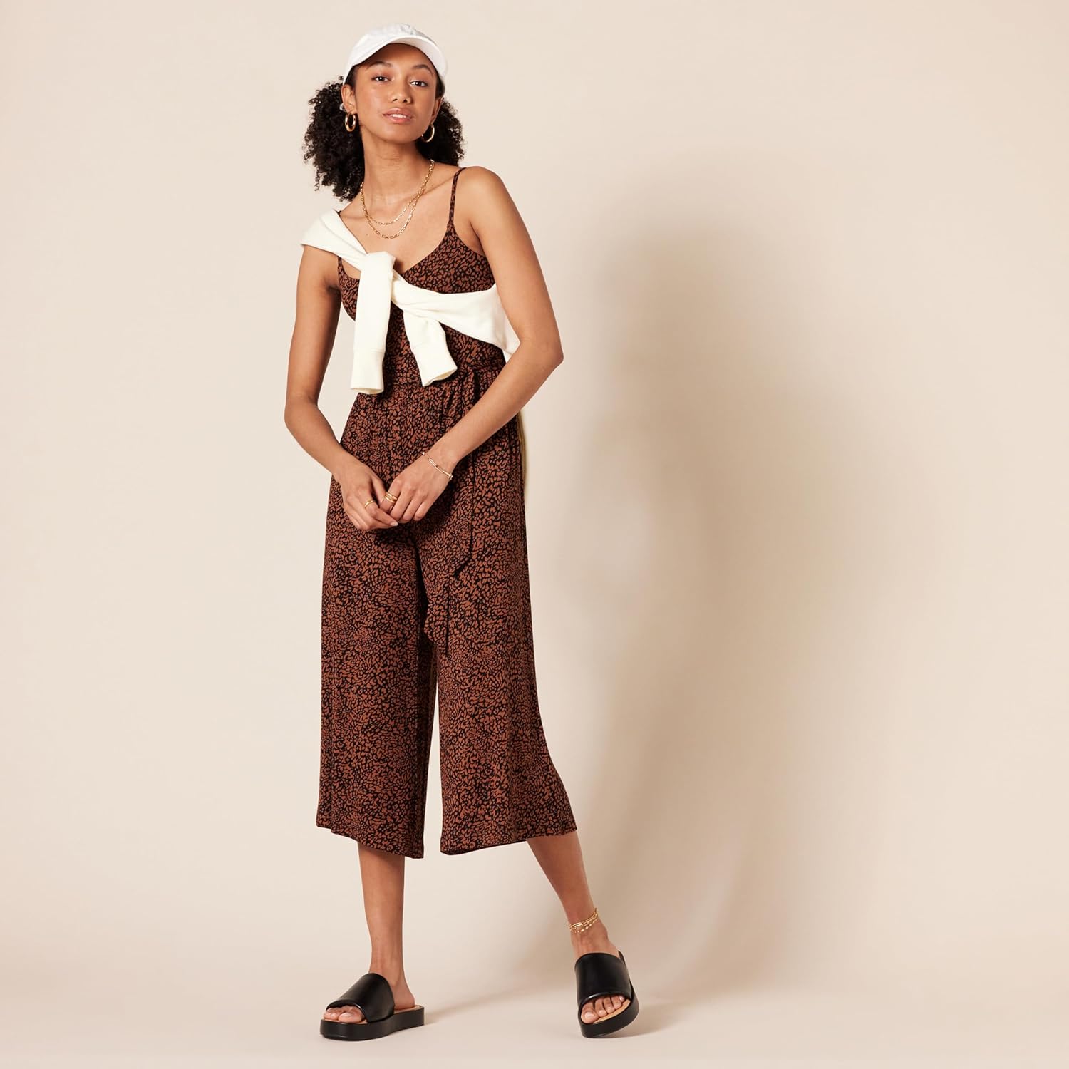 Thumbnail 3 de Amazon Essentials Damen Kurzer Cami-Overall aus Jersey mit weitem Bein (52,1 cm Beininnenlänge)