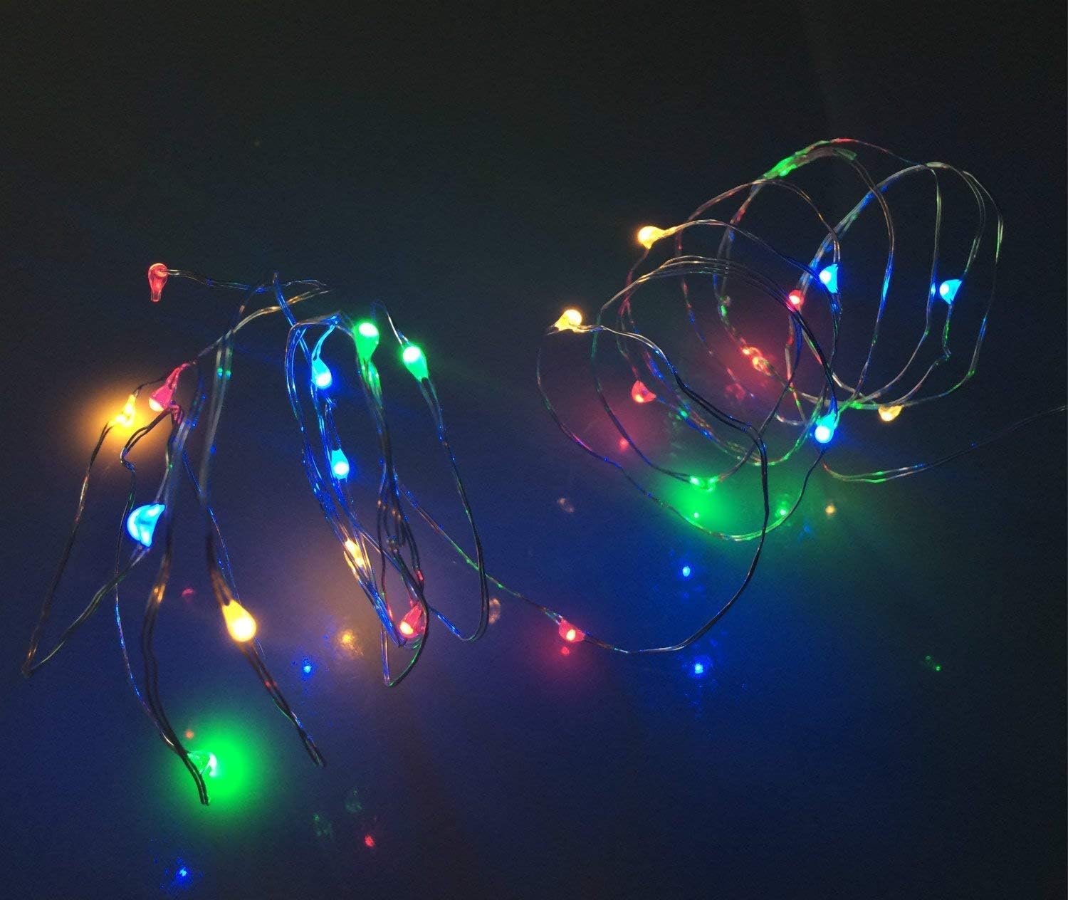 Thumbnail 3 de BOLWEO Battery Powered Fairy String Lights – 3 packs, 10ft Copper Wire, 30 LEDs, Multi-Colour